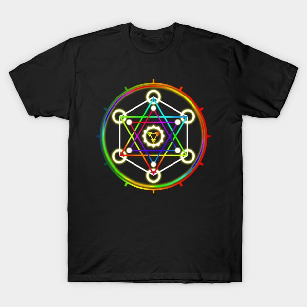 Spiritual Geometry / David's Star 02 T-Shirt by Korvus78